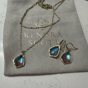 Kendra Scott Gold and Iridescent Jewelry Set